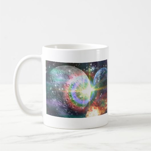 Regenbogenmond Kaffeetasse (Links)