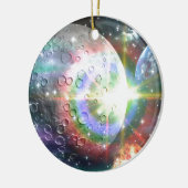 Regenbogenmond Keramik Ornament (Links)