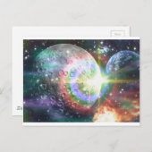 Regenbogenmond Postkarte (Vorne/Hinten)