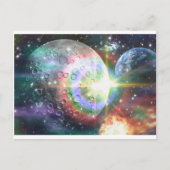 Regenbogenmond Postkarte (Vorderseite)