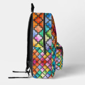 Regenbogenmosaik Bedruckter Rucksack (Links)