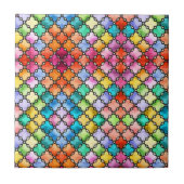 Regenbogenmosaik Fliese (Vorderseite)