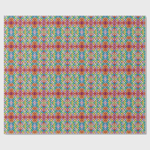 Regenbogenmosaik Geschenkpapier