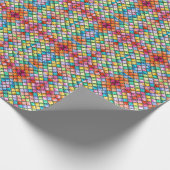 Regenbogenmosaik Geschenkpapier (Ecke)