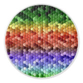 Regenbogenmosaik Keramikknauf (Vorderseite)