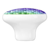 Regenbogenmosaik Keramikknauf (Seitenansicht)