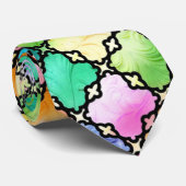 Regenbogenmosaik Krawatte (Gerollt)