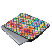Regenbogenmosaik Laptopschutzhülle (Vorne Knopf)