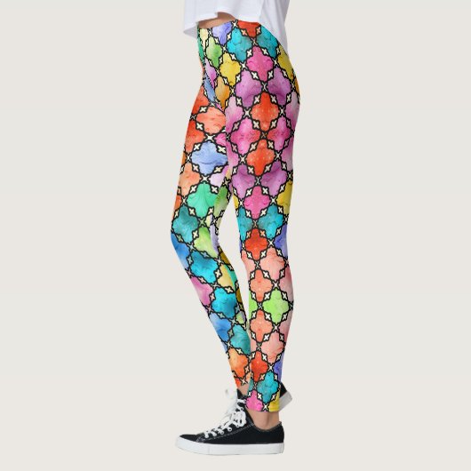Regenbogenmosaik Leggings (Links)