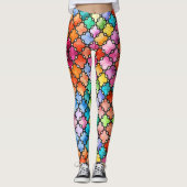 Regenbogenmosaik Leggings (Vorderseite)