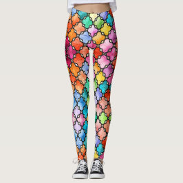 Regenbogenmosaik Leggings