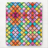 Regenbogenmosaik Mousepad (Vorne)