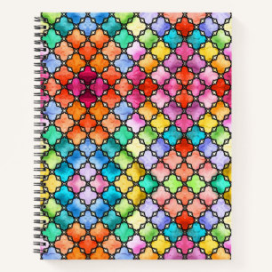 Regenbogenmosaik Notizblock