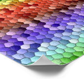 Regenbogenmosaik Poster (Ecke)