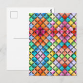 Regenbogenmosaik Postkarte (Vorne/Hinten)