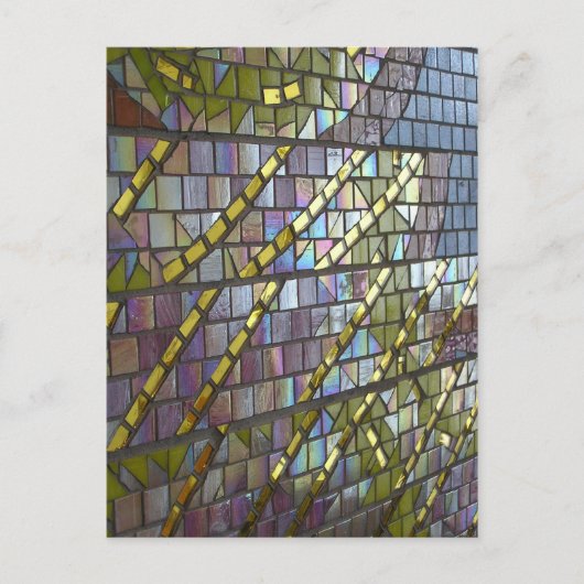 Regenbogenmosaik Postkarte (Vorderseite)