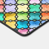 Regenbogenmosaik Schreibtischunterlage (Ecke)