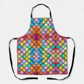 Regenbogenmosaik Schürze (Vorderseite)