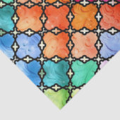 Regenbogenmosaik Seidenpapier (Ausschnitt)