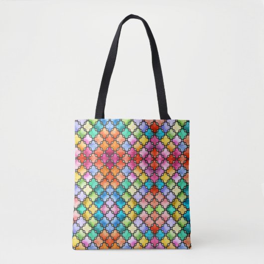 Regenbogenmosaik Tasche (Vorderseite)