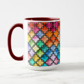 Regenbogenmosaik Tasse (Links)