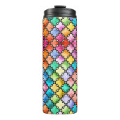 Regenbogenmosaik Thermosbecher (Vorderseite)