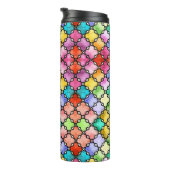 Regenbogenmosaik Thermosbecher (Nach rechts gedreht)