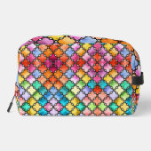 Regenbogenmosaik Waschbeutel (Rückseite)