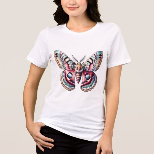 Regenbogenmotte Tri-Blend Shirt (Vorderseite)