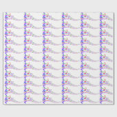 Regenbogenmusik auf weiß geschenkpapier (Flach)