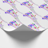 Regenbogenmusik Geschenkpapier (Ecke)