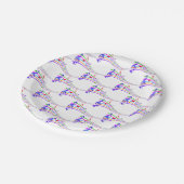 Regenbogenmusik Pappteller (Schrägansicht)