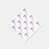 Regenbogenmusik Serviette (Ecke)