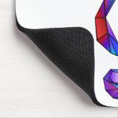 Regenbogenmusikschlüssel Mousepad (Ecke)