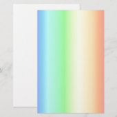 Regenbogenmuster 1 briefpapier (Vorne/Hinten)