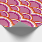 Regenbogenmuster auf Lesben Geschenkpapier (Ecke)
