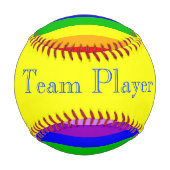 Regenbogenmuster Baseball (Rückseite)