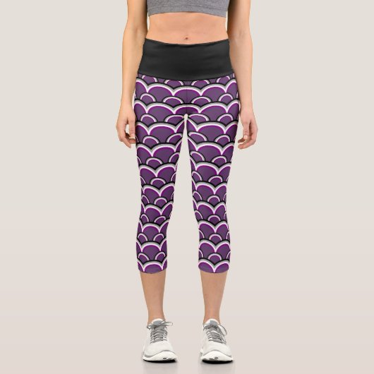 Regenbogenmuster der Ace-Stolz Capri Leggings (Vorderseite)