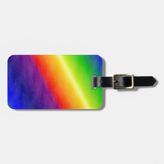 Regenbogenmuster Gepäckanhänger (Vorderseite horizontal)