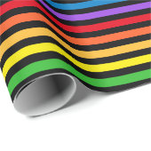 Regenbogenmuster Geschenkpapier (Rolleneckpunkt)
