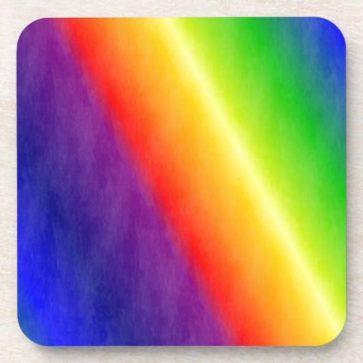 Regenbogenmuster Getränkeuntersetzer (Vorderseite)