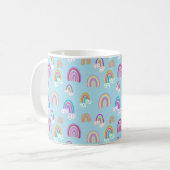 Regenbogenmuster Kaffeetasse (Vorderseite Links)