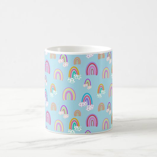 Regenbogenmuster Kaffeetasse (Mittel)