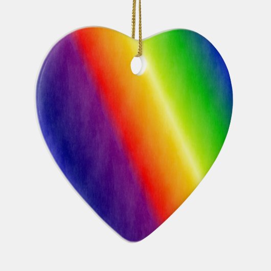 Regenbogenmuster Keramik Ornament (Rechts)