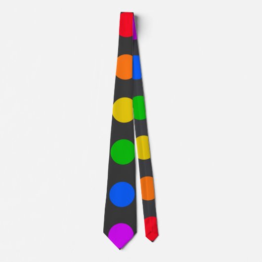 Regenbogenmuster Krawatte (Vorderseite)