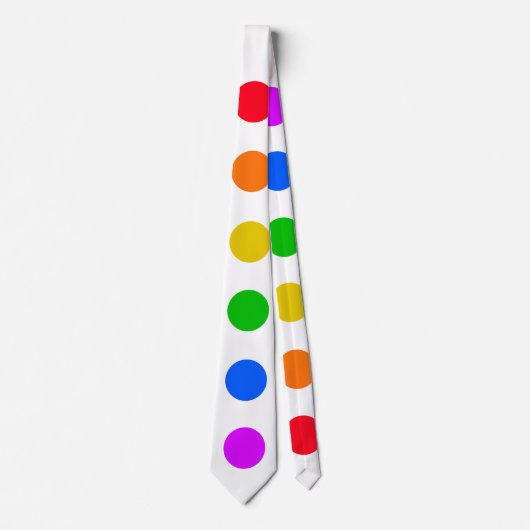Regenbogenmuster Krawatte (Vorderseite)