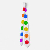 Regenbogenmuster Krawatte (Rückseite)