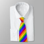 Regenbogenmuster Krawatte (Gebunden)