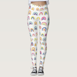 Regenbogenmuster Leggings
