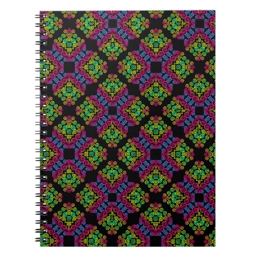 Regenbogenmuster-Notebook Notizblock (Vorderseite)